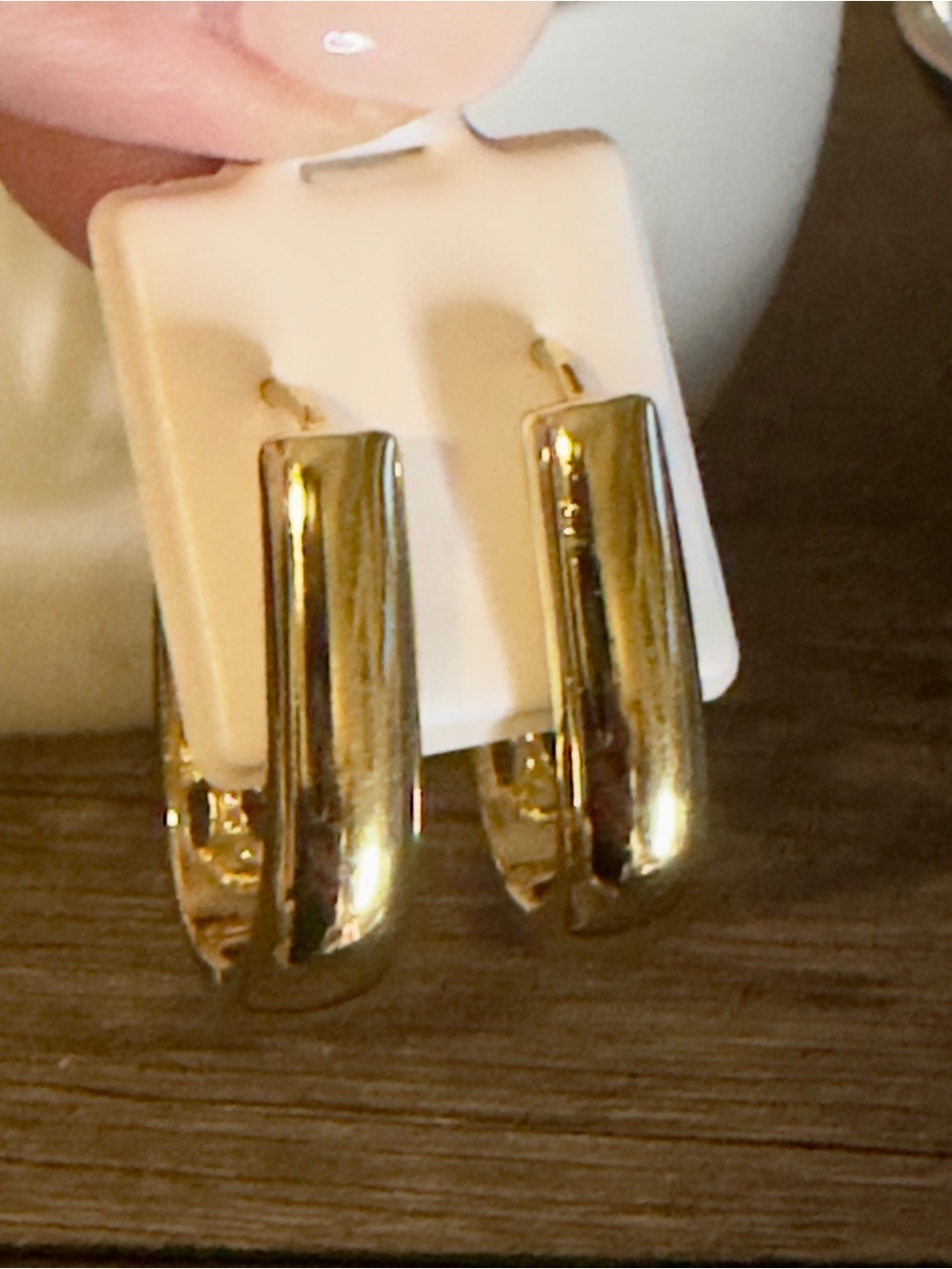 Polished Elongated Hoops